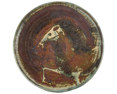 Eric James Mellon Stoneware Plate Horse Plate Signed & Dated 1969 9.5