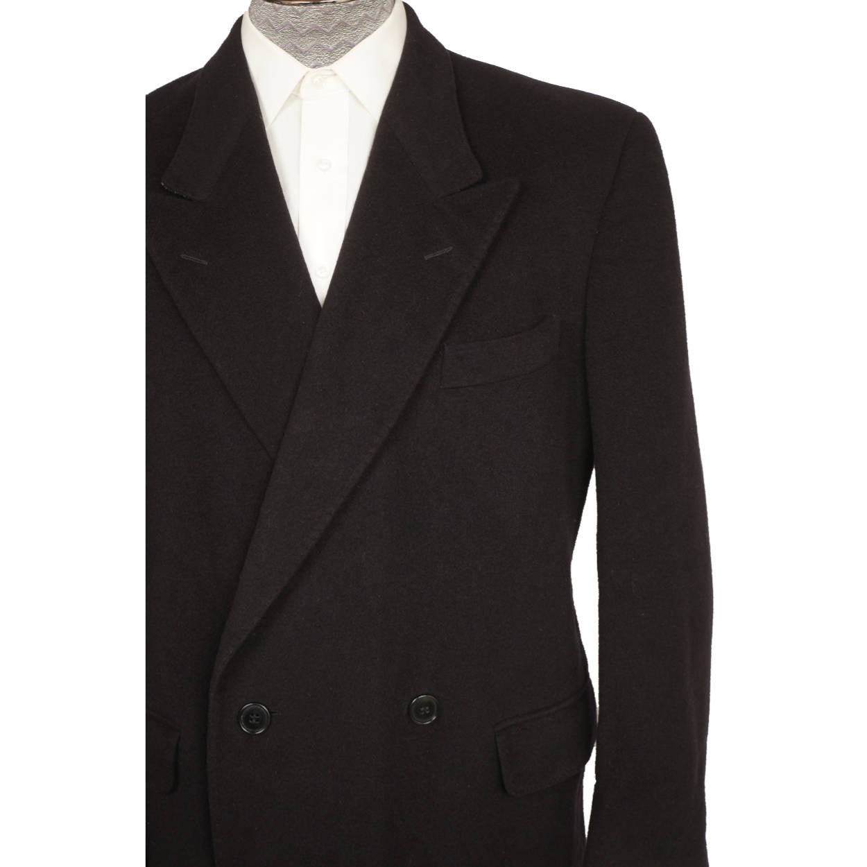 Vintage Giorgio Armani Coat 1980s White Label Overcoat Cashmere Wool ...