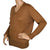 Vintage Courreges Paris Brown Knit Sweater1970s Pullover V Neck Ladies Size M - Poppy's Vintage Clothing