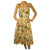 Vintage 1960s De Weese Design Cotton Sun Dress Floral Print Size S M - Poppy's Vintage Clothing