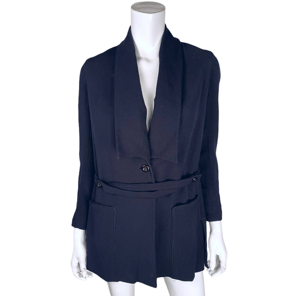 Blue Jacket M Edwardian Size Wool Navy Walking Suit Antique