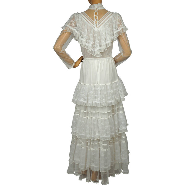 Vintage 1980s Gunne Sax Wedding Dress Boho Romantic Renaissance Bridal ...