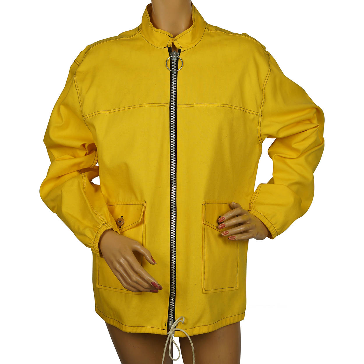 Vintage 1960s Sailing Windbreaker Jacket Yellow Cotton by Joe Maisel Miami  Beach