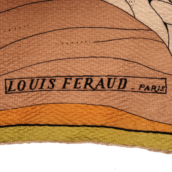 Louis Féraud Paris silk scarf, carousel motif – NVISION