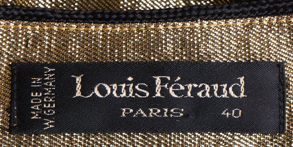 Original Vintage 1980's Black Louis Feraud - Paris Leather Bag