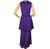 Vintage 1960s Mini Dress Palazzo Pants Hostess Set Ensemble Purple Size S / M - Poppy's Vintage Clothing