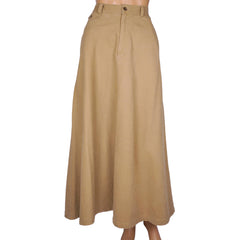 Vintage Ralph Lauren Country Label Long Skirt Khaki 1990 Sample Made in ...